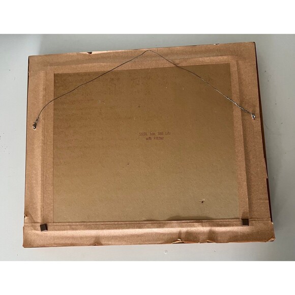 1920s Antique Victorian Needlepoint Embroidery Flowers in a Basket Art Piece - Picture 5 of 5